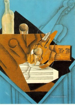 Mesa del músico 1914 Juan Gris. Pinturas al óleo